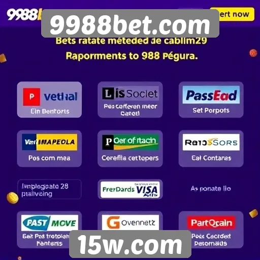 Métodos de pagamento no 9988bet.com